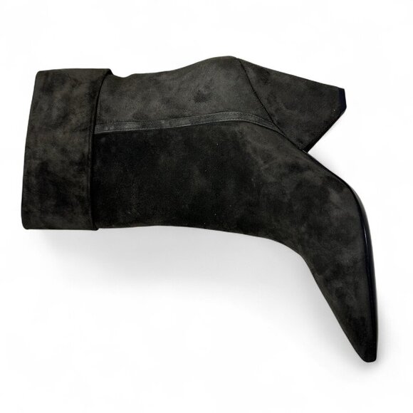 Saint Laurent Women's Liz 85 Luxor Suede Booties Sabble Brown EU 37.5 NIB - Picture 10 of 16